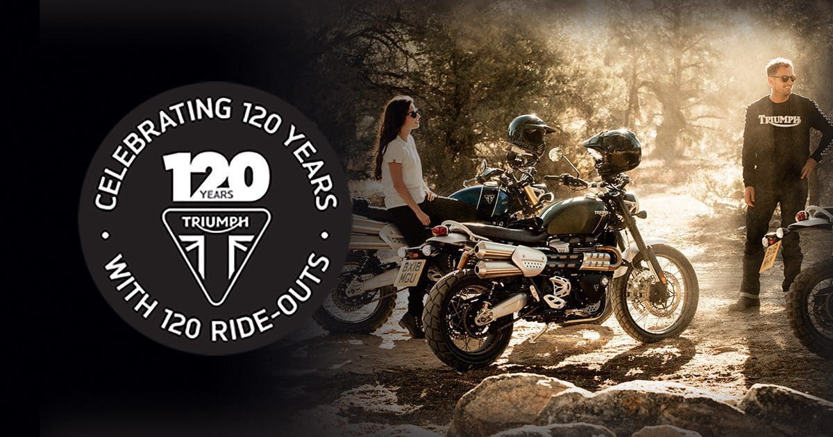 Triumph 120 year rideouts