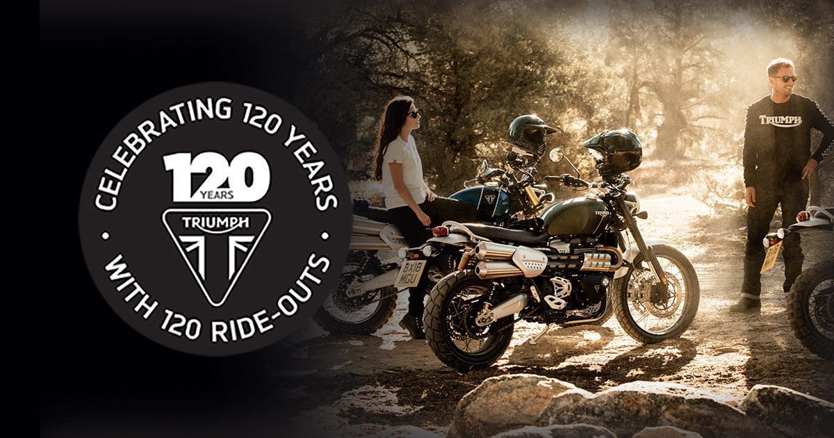 Triumph 12o year rideouts